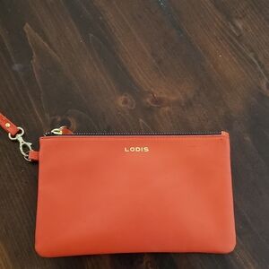 Lodis Orange Clutch Bag